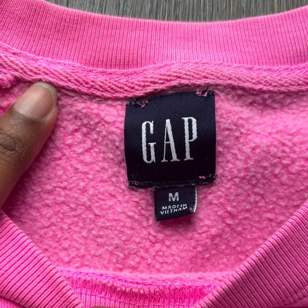 GAP Pink Crewneck Sweatshirt & Jogger Set Size Medium - Picture 4 of 9
